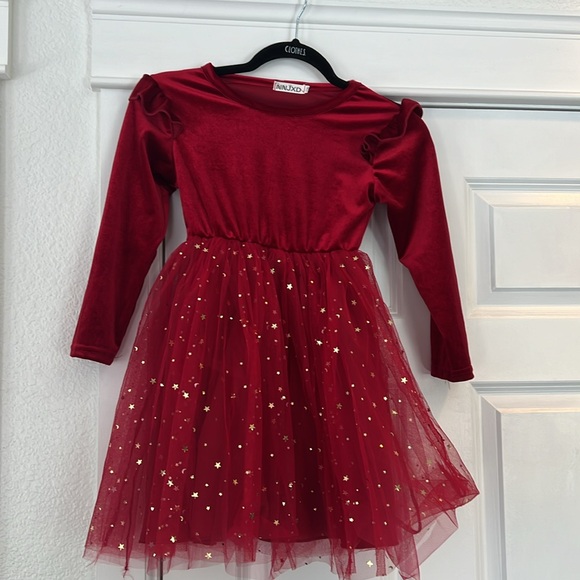 Girls twinkle starry night holiday dress - Picture 3 of 5